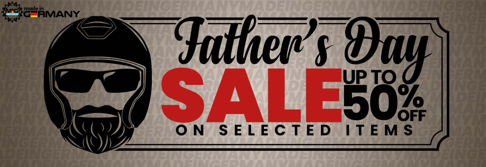EOFY sale 50% off banner