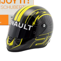 Miniature Schuberth Nico Hulkenberg F1 2018 Helmet - 1/2 Scale