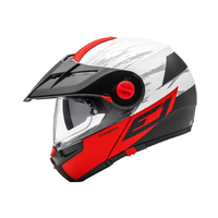 Schuberth E1 Adventure Helmet Crossfire Red - Available in Various Sizes